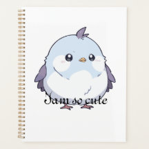 Niedlicher Kawaii Chubby Bird Cartoon - Adorable P