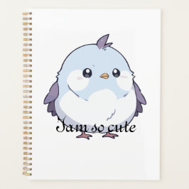 Niedlicher Kawaii Chubby Bird Cartoon - Adorable P Planer