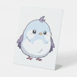 Niedlicher Kawaii Chubby Bird Cartoon - Adorable P Sockelschild