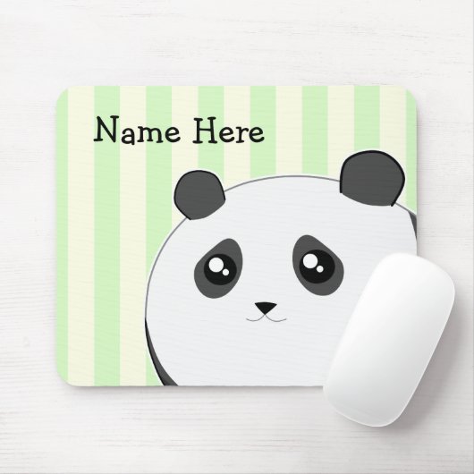 Niedlicher Kawaii chubby Pandabär Mousepad (Mit Mouse)