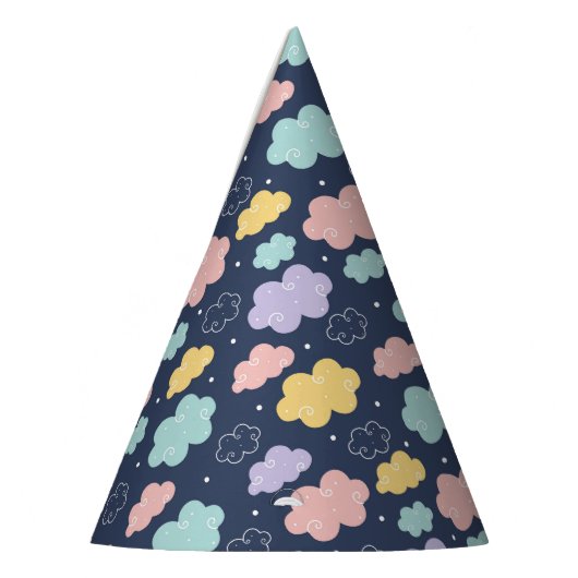 Niedlicher Kawaii Cloud-Musterpapier-Hut Partyhütchen (Links)