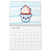 Niedlicher Kawaii cupcake Food Muffin Kalender (Mär 2026)