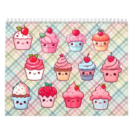 Niedlicher Kawaii cupcake Food Muffin Kalender (Titelbild)