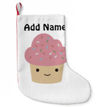 Niedlicher Kawaii Cupcake mit rosa Icing