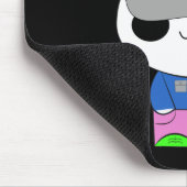 Niedlicher Kawaii-Dubstep-Panda-Mousepad Mousepad (Ecke)