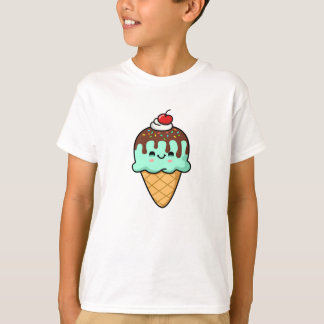 Niedlicher Kawaii-Eiskrem T-Shirt