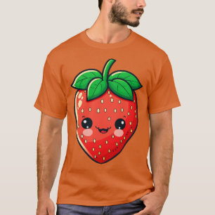 Niedlicher Kawaii Erdbeeren Obstbauernhof T-Shirt