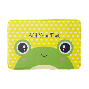 Niedlicher Kawaii Flüchtige Blick-a-Boo Frog Perso Badematte