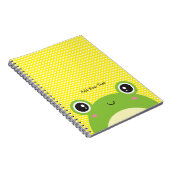 Niedlicher Kawaii Flüchtige Blick-a-Boo Frog Perso Notizblock (Rechte Seite)