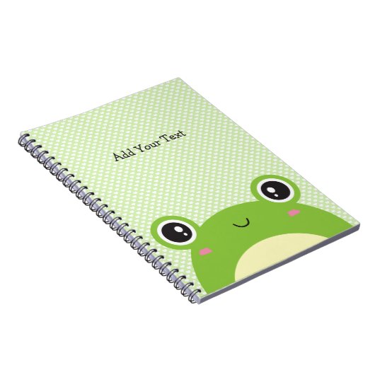 Niedlicher Kawaii Flüchtige Blick-a-Boo Frog Perso Notizblock (Rechte Seite)