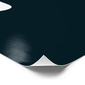 Niedlicher Kawaii-Fox-Kaffee Poster (Ecke)