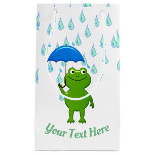 Niedlicher Kawaii Frog und Regen Kleine Geschenktüte