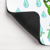 Niedlicher Kawaii Frog und Regen Mousepad (Ecke)