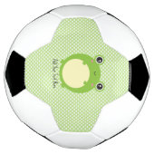 Niedlicher Kawaii Frosch mit Personalisiertem Text Fußball (Gedreht)