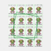 Niedlicher Kawaii Frosch Princess Pattern Fleecedecke (Vorderseite)