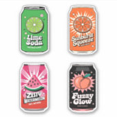 Niedlicher Kawaii Fun Fruchtsaft Drink Mini Combo Aufkleber (Vorderseite)