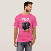 Niedlicher Kawaii Funny Black Mops Dog Rules gibt T-Shirt (Vorne ganz)
