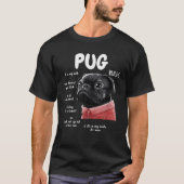 Niedlicher Kawaii Funny Black Mops Dog Rules - Män T-Shirt (Vorderseite)
