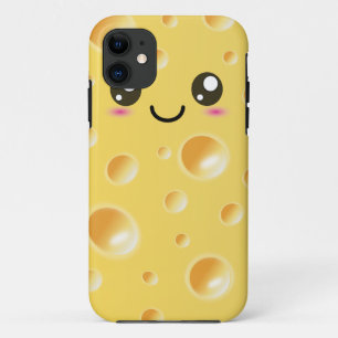Niedlicher Kawaii glücklicher Käse iPhone 11 Hülle