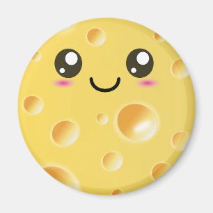 Niedlicher Kawaii glücklicher Käse Magnet