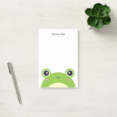 Niedlicher Kawaii-Grüner Frosch Personalisierter T Post-it Klebezettel (Büro)