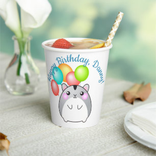 Niedlicher Kawaii Hamster Papierbecher