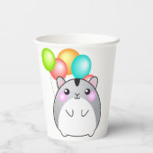 Niedlicher Kawaii Hamster Papierbecher (Rückseite)