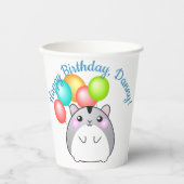 Niedlicher Kawaii Hamster Papierbecher (Vorderseite)