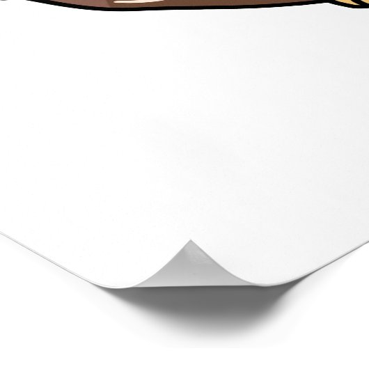 Niedlicher Kawaii-Igel Poster (Ecke)