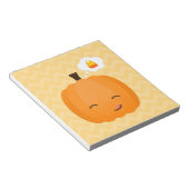Niedlicher Kawaii Jack o'Lantern und Candy Corn Notizblock (angewinkelt)