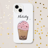 Niedlicher Kawaii-Kaffee Case-Mate iPhone Hülle