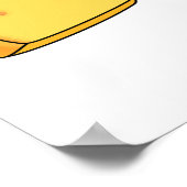 Niedlicher Kawaii-Käse Poster (Ecke)