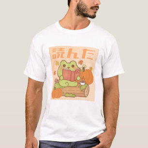 Niedlicher Kawaii-Kernfrosch Herbst Herbstthema Ae T-Shirt