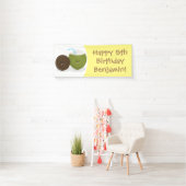 Niedlicher Kawaii Kokosnuss Cartoon Illustration Banner (Insitu)