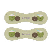 Niedlicher Kawaii Kokosnuss Cartoon Illustration Baseball (Paneele)