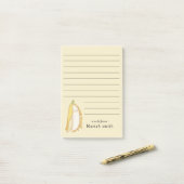 niedlicher Kawaii lächelnder Bananenbaum Cartoon Post-it Klebezettel (Auf Schreibtisch)