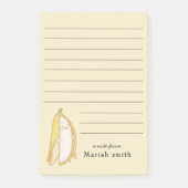 niedlicher Kawaii lächelnder Bananenbaum Cartoon Post-it Klebezettel (Vorderseite)