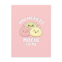 Niedlicher Kawaii Mochi Food Pub Pastel Pink Liebe