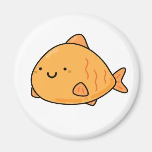 Niedlicher Kawaii-Orangenfisch Magnet