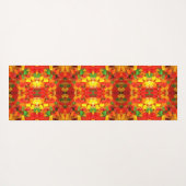 niedlicher Kawaii-Orangengelber Farbenbär Yogamatte (Rückseite (Horizontal))