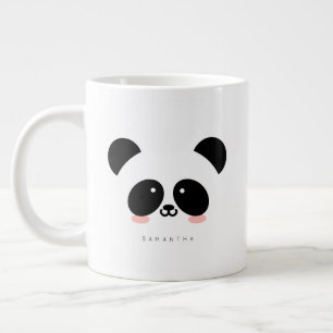 Niedlicher Kawaii-Panda  Name hinzufügen Jumbo-Tasse