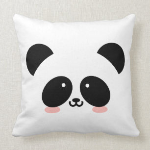 Niedlicher Kawaii-Panda Name hinzufügen Kissen