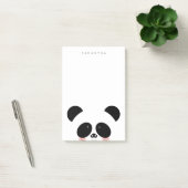 Niedlicher Kawaii-Panda| Name hinzufügen Post-it Klebezettel (Büro)