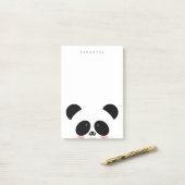 Niedlicher Kawaii-Panda| Name hinzufügen Post-it Klebezettel (Auf Schreibtisch)