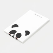 Niedlicher Kawaii-Panda| Name hinzufügen Post-it Klebezettel (angewinkelt)