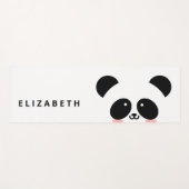 Niedlicher Kawaii-Panda| Name hinzufügen Yogamatte (Vorderseite (Horizontal))