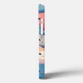 Niedlicher Kawaii Pastel Cats Muster iPhone Case (Rückseite / Links)