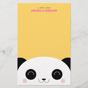 Niedlicher Kawaii Peekaboo-Panda Briefpapier
