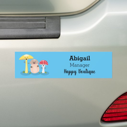 Niedlicher Kawaii-Pilzpilz Autoaufkleber (Auf Auto)