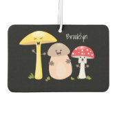 Niedlicher Kawaii-Pilzpilz Autolufterfrischer (Rückseite)